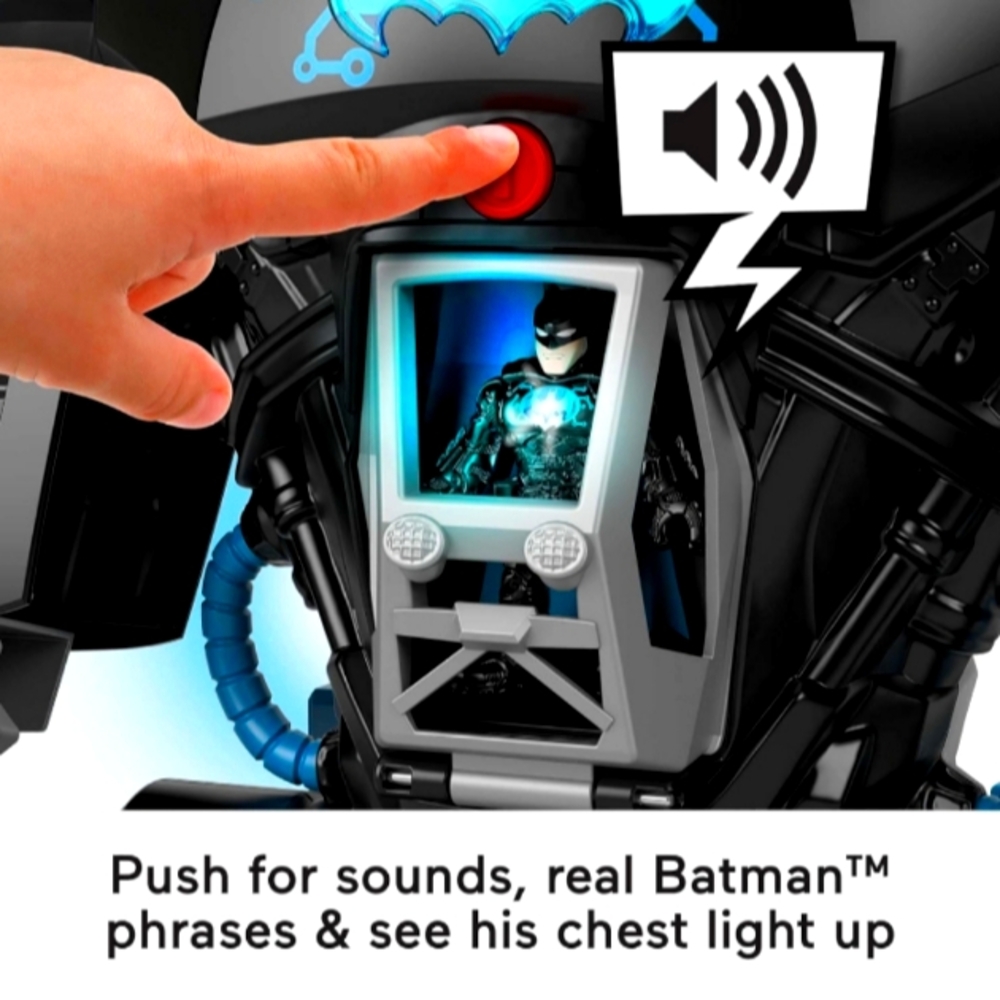 BATMAN GIANT LIGHT UP SPEAKING SHOOTING ACTION ROBOT WITH FIGUŔE